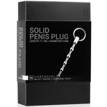 Sinner Solid Metal Dilator With Pull Ring, серебристый