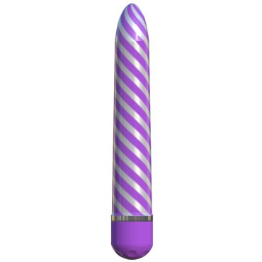 Pipedream Classix Sweet Swirl Vibrator, бело-фиолетовый