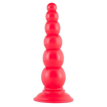 ToyFa Black&Red Анальная елочка, красная