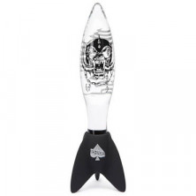Motorhead Bomber Clear&Black Glass Massager, прозрачный
