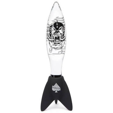 Motorhead Bomber Clear&Black Glass Massager, прозрачный