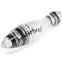 Motorhead Bomber Clear&Black Glass Massager, прозрачный