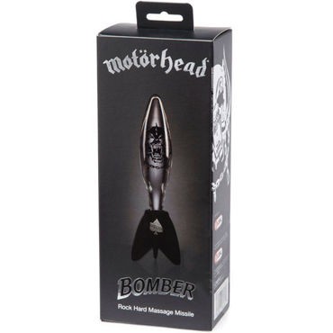 Motorhead Bomber Clear&Black Glass Massager, прозрачный