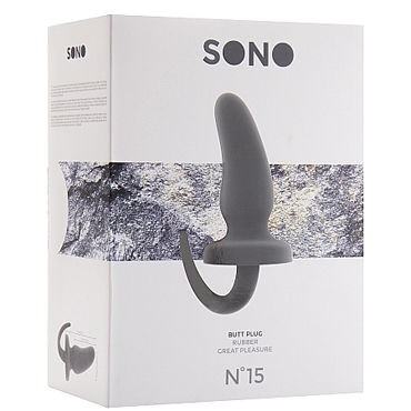 Shots Toys Sono Butt Plug №15, серая