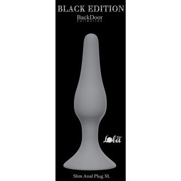 Lola Toys Slim Anal Plug XL, серая