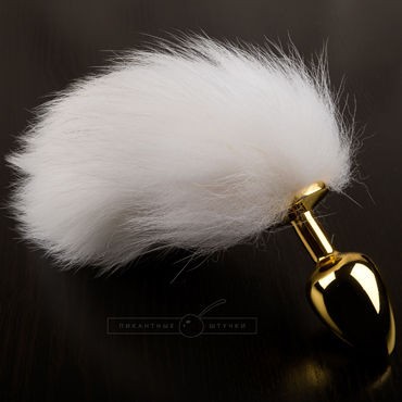 Пикантные штучки Большая анальная пробка, золотая