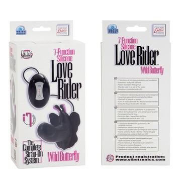 California Exotic Silicone Love Rider Wild Butterfly, черный