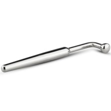 Sinner Curved Penis Plug, серебристый