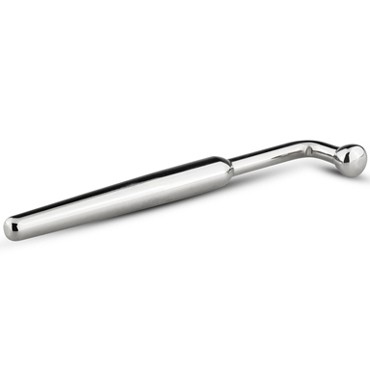 Sinner Curved Penis Plug, серебристый