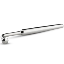 Sinner Curved Penis Plug, серебристый