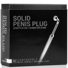 Sinner Curved Penis Plug, серебристый