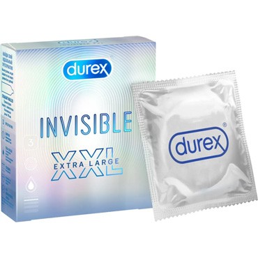 Durex Invisible XXL, 3 шт