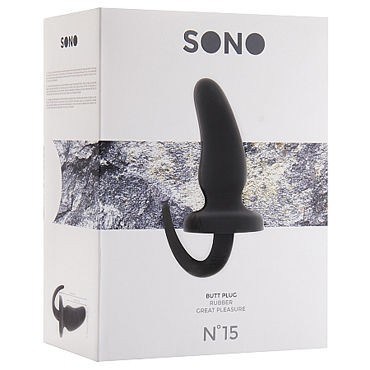 Shots Toys Sono Butt Plug №15, черная