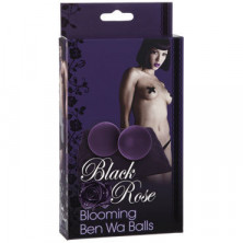 Doc Johnson Black Rose Ben Wa Balls, фиолетовые