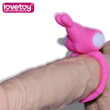 Lovetoy Power Thriller Clit Cockring, розовое