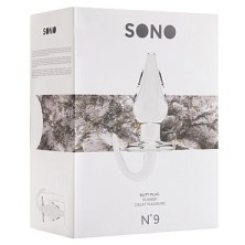 Shots Toys Sono Butt Plug №9, прозрачная
