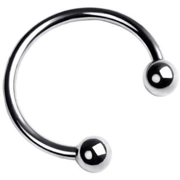 ToyFa Metal Подкова на головку пениса, серебристая