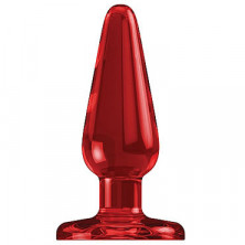 Shots Toys Bottom Line Butt plug Acrylic Model 1, 15 см красная