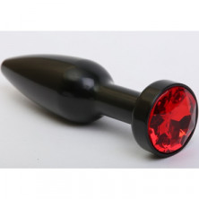 4sexdream Анальная ювелирка вытянутая, черный/красный