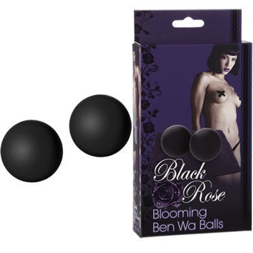 Doc Johnson Black Rose Ben Wa Balls, черные