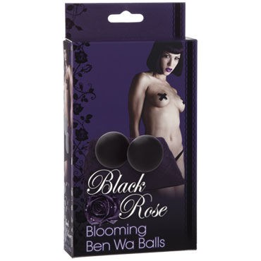 Doc Johnson Black Rose Ben Wa Balls, черные
