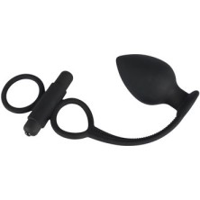 Orion Black Velvets Vibrating Rings & Plug, черная