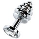 Anal Jewelry Plug Small Silver, прозрачный