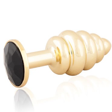 LoveToys Butt Plug Gold, черный