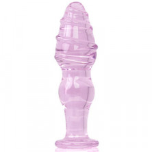 Sexus Glass Анальная втулка, розовая