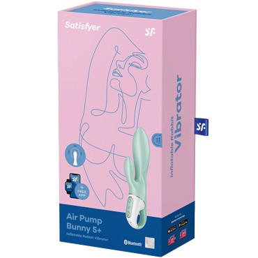 Satisfyer Air Pump Bunny 5+, зеленый