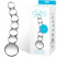 Glas 5" Curved Glass Beaded Dildo, прозрачный
