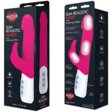 Hustler Slim Realistic Rabbit, розовый
