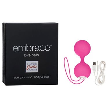 California Exotic Embrace Love Balls, розовый