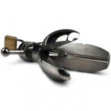 Sinner Metal Anal Spreader Butt Plug, серебристая