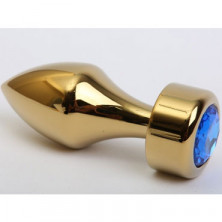 4sexdream Анальная ювелирка Пуля, золотой/синий