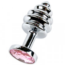Anal Jewelry Plug Small Silver, розовый