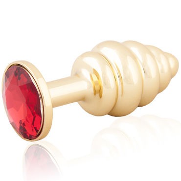 LoveToys Butt Plug Gold, красный