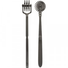 Doc Johnson Kink Spike Solid Metal Pinwheel 3 Wheels, серебристый