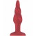 Shots Plug&Play Butt Plug Rounded Acrylic 12,7см, красная