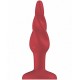 Shots Plug&Play Butt Plug Rounded Acrylic 12,7см, красная