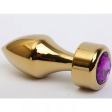 4sexdream Анальная ювелирка Пуля, золотой/фиолетовый