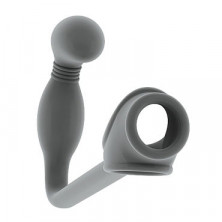 Shots Toys Sono Butt Plug with Cockring №2, серая