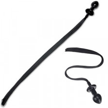 Glas Pony Glass Horse Hair Anal Plug, черный