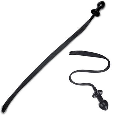 Glas Pony Glass Horse Hair Anal Plug, черный