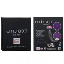 California Exotic Embrace Love Balls, фиолетовый