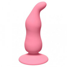 Lola Toys First Time Waved Anal Plug, розовая