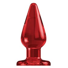Shots Toys Bottom Line Butt plug Acrylic Model 2, 15 см красная