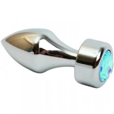 4sexdream Анальная ювелирка Пуля, серебристый/голубой