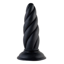 ToyFa Black&Red Анальная втулка, черная