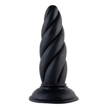 ToyFa Black&Red Анальная втулка, черная